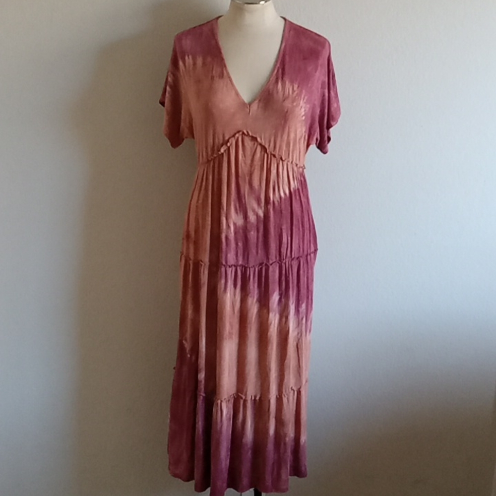Knox Rose tie dye dress.SzS boho.hippie.earthy.